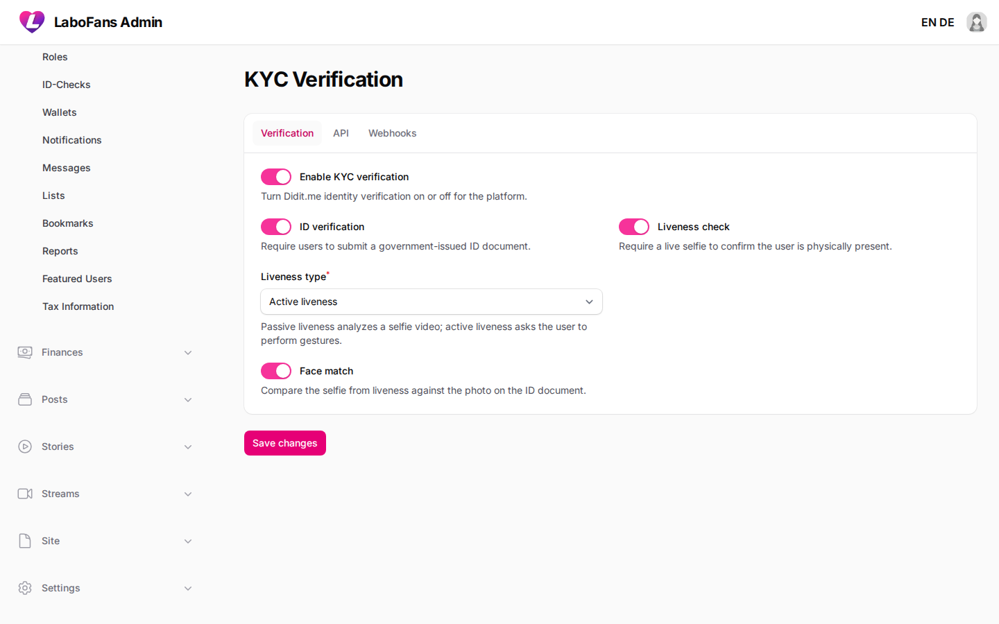 KYC Verification screenshot